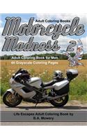 Adult Coloring Books Motorcycle Madness 2