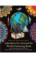 Labradors Go Around the World Colouring Book