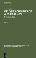 Oeuvres Choisies de A. V. Cajanov