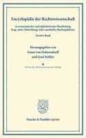 Encyklopadie Der Rechtswissenschaft: In Systematischer Bearbeitung. Zweiter Band. Mit Namen- Und Sachregister