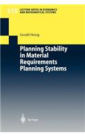 Planning Stability in Material Requirements Planning Systems