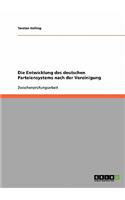 Die Entwicklung des deutschen Parteiensystems nach der Vereinigung