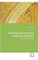 Heritage preservation system in Pakistan