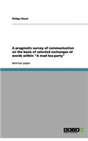 A pragmatic survey of communication on the basis of selected exchanges of words within "A mad tea-party"