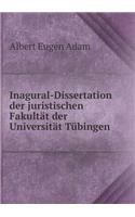 Inagural-Dissertation der juristischen Fakultät der Universität Tübingen: (German)