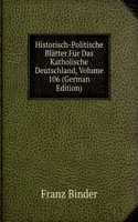 HISTORISCH-POLITISCHE BL  TTER F R DAS