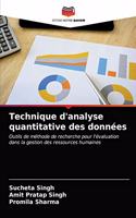 Technique d'analyse quantitative des données