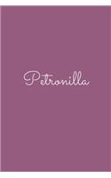 Petronilla: notebook with the name on the cover, elegant, discreet, official notebook for notes, dot grid notebook,