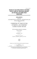 Decline of oak populations in southern states caused by prolonged drought and the red oak borer insect infestation