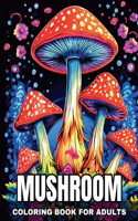 Mushroom Coloring Book for Adults