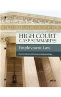 High Court Case Summaries on Employment Law, Keyed to Rothstein