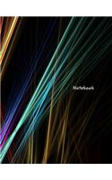 Notebook: Abstract Light Pattern, College Ruled Notebook, Journal
