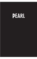 Pearl: Simple Blank Lined Notebook Journal