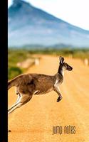 Jump Notes: small lined Kangaroo Notebook / Travel Journal to write in (6'' x 9'') 120 pages