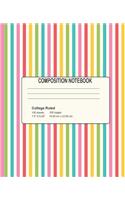 Composition Notebook - College Ruled 100 Sheets 200 Pages 7.5 x 9.25 - 19.05 cm x 23.50 cm