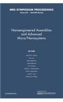 Nanoengineered Assemblies and Advanced Micro/Nanosystems: Volume 820