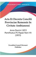 Acta Et Decreta Concilii Provinciae Remensis In Civitate Ambianensi