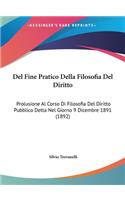 del Fine Pratico Della Filosofia del Diritto