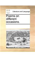 Poems on different occasions.: (English)
