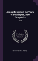 Annual Reports of the Town of Bennington, New Hampshire: 1929