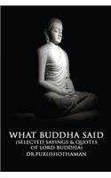What Buddha Said