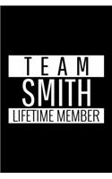 Team Smith, Lifetime Member: Blank Lined Journal - Office Notebook - Writing Creativity - Meeting Notes