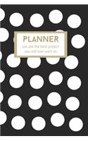 You Are The Best Project You Will Wver Work On PLANNER AGENDA 2020: Notebook for Perfect start in 2020, Notepad Fitness, Vegan Gifts quote: 6x9" 90 Page Blank lined Note book.: notebooks college ruled To Do List Note