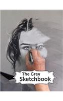 The Grey Sketchbook: 80 Blank Grey Pages for Drawing, Painting, Writing, Doodling.