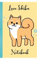 Love Shiba Puppy Notebook Volume 2: Notebook, Holiday Notebook, Lined Notebook, Love Shiba, Mini dog, Puppy Dog Notebook
