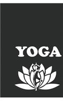Yoga Notebook: Namaste Yoga Figur Notebook or Journal (6 x 9 inches) cream paper with 120 pages