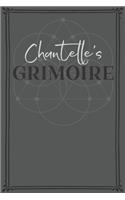 Chantelle's Grimoire: Personalized Grimoire / Book of Shadows (6 x 9 inch) with 110 pages inside, half journal pages and half spell pages.