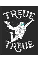 Fallschirmspringer Logbuch: &#9830; Sprungbuch für alle Skydiver und Fallschirmjäger &#9830; Vorlage für über 100 Sprünge &#9830; großzügiges A4+ Format &#9830; Motiv: Treue um