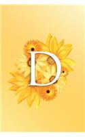 D: Modern, stylish, decorative and simple floral capital letter monogram ruled notebook, pretty, cute and suitable for all: men, women, girls & boys. F