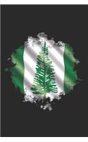 Norfolk Island Notebook: Norfolk Island Notebook - college book - diary - journal - booklet - memo - composition book - 120 sheets - Dot Grid paper 6x9 inch