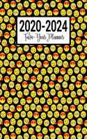 2020-2024 Five-Year Planner: Emoji Pattern 60 Month Agenda