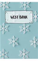 West Bank: Ruled Travel Diary Notebook or Journey Journal - Lined Trip Pocketbook for Men and Women with Lines