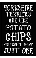 Yorkshire Terriers Are Like Potato Chips You Can't Have Just one