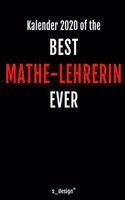 Kalender 2020 für Mathe-Lehrer / Mathe-Lehrerin