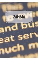 Zambia: Ruled Travel Diary Notebook or Journey Journal - Lined Trip Pocketbook for Men and Women with Lines