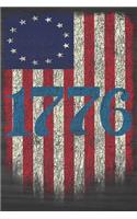 Betsy Ross American Flag Notebook