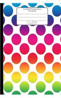 Unruled Composition Notebook. 6" x 9". 120 Pages. Circles Pattern Cover