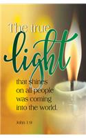 The True Light Candlelighting Christmas Bulletin (Pkg of 50)