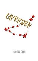 Capricorn Notebook: Lined Notebook for Individual Signs of the Zodiac on the Subject of Astrology(10 Zodiac Signs)