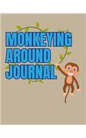 Monkeying Around Journal: Back To School Monkey Notebook
