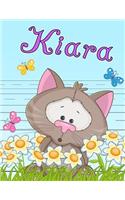 Kiara: Personalized Book with Child's Name, Primary Writing Tablet for Kids, 65 Sheets of Practice Paper, 1" Ruling, Preschool, Kindergarten, 1st Grade, 8 