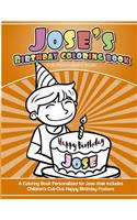 Jose's Birthday Coloring Book Kids Personalized Books