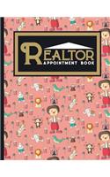 Realtor Appointment Book: 6 Columns Appointment Desk Book, Appointment Scheduler, Daily Appointment Scheduler, Cute Circus Cover