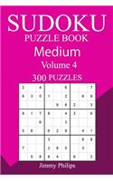 300 Medium Sudoku Puzzle Book