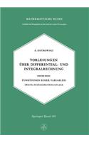 Vorlesungen Über Differential- Und Integralrechnung
