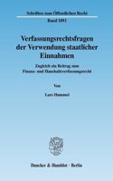 Verfassungsrechtsfragen Der Verwendung Staatlicher Einnahmen